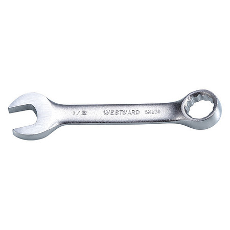 WESTWARD Combination Wrench, SAE, 1/2in Size 5MW30