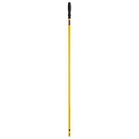Rubbermaid Commercial 58" Push In Dust Mop Handle, Yellow, Aluminum FGQ75000YL00
