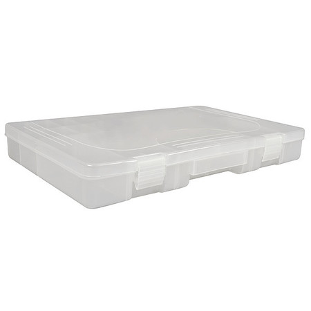 Westward Large Accessory Tray w/ 28 Adjustable Slots, Clear Plastic 5MZJ0