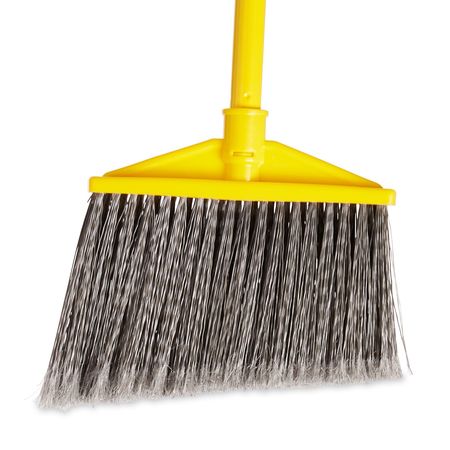 Rubbermaid Commercial 11 Sweep Face Angle Broom, Synthetic, Gray FG637500GRAY