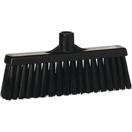 Remco 2 in Sweep Face Broom Head, Stiff, Synthetic, Black 31669