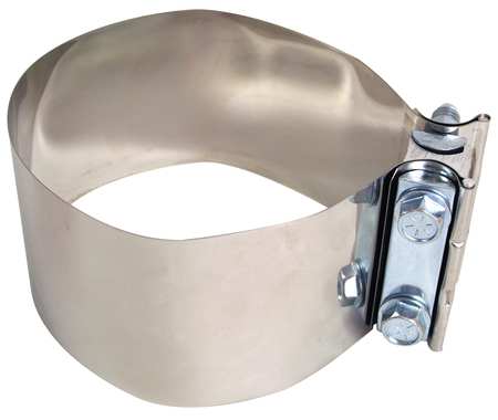 NICKSON EXHAUST SOLUTIONS Exhaust Clamp, Min.Dia. 5 In. 320500