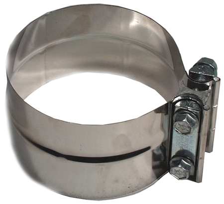 NICKSON EXHAUST SOLUTIONS Exhaust Clamp, Min.Dia. 2-1/2 In. 96212