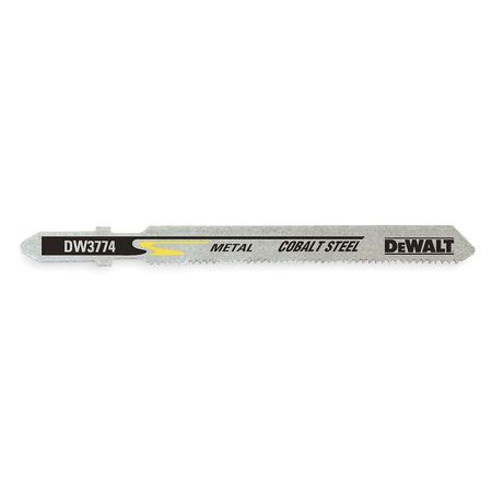 DEWALT 3" 18 TPI T-Shank Metal Cutting Cobalt Steel Jig Saw Blade DW3774-5