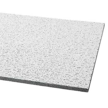 Armstrong World Industries Fissured Ceiling Tile, 24 in W x 24 in L, Square Lay-In, 15/16 in Grid Size, 16 PK 756A