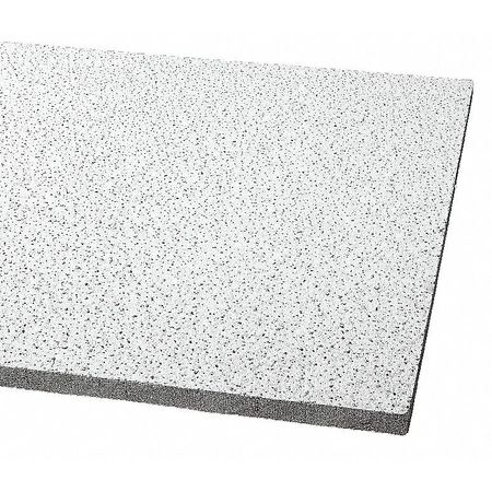 Armstrong World Industries Fine Fissured Ceiling Tile, 24 in W x 48 in L, Square Lay-In, 15/16 in Grid Size, 8 PK 1830