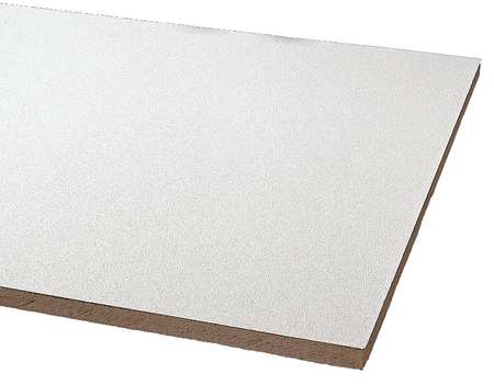 ARMSTRONG WORLD INDUSTRIES Clean Room Ceiling Tile, 24 in W x 24 in L, Square Lay-In, 15/16 in Grid Size, 12 PK 868B