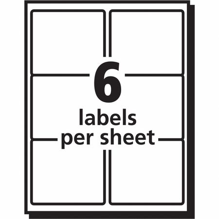 Avery Avery® Repositionable Shipping Labels for Laser Printers 55164, 3-1/3" x 4", Box of 600 7278255164