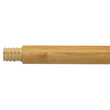 POPLAR WOOD Broom Handle, Wood, Natural, Threaded, 60" 0360BW
