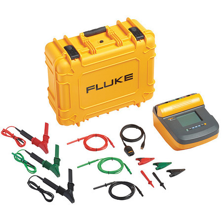 FLUKE Battery Operated Megohmmeter, 10,000VDC FLUKE-1555/KIT