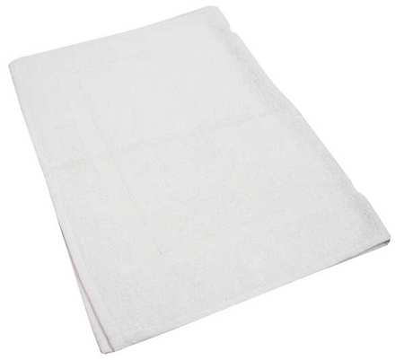 R & R Textile Bath Mat, 20x30 In., White, PK12 X04300