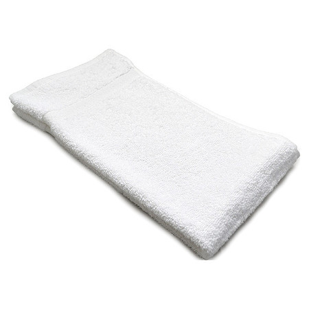 R & R Textile Hand Towel, 16x30 In, White, PK12 X02320