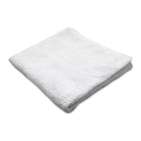 R & R Textile Bath Towel, 20x44 In., White, PK12 X01100