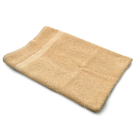 R & R TEXTILE Bath Towel, 24x50 In., Beige, PK12 X01140