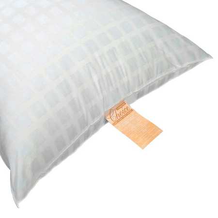 R & R Textile Pillow, King, 37x21 In., White X11202