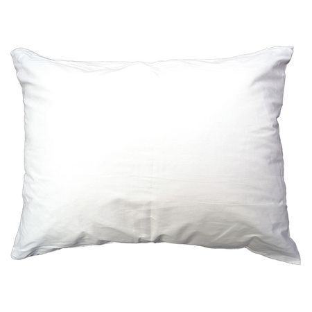 R & R TEXTILE Pillow, Queen, 30x21 In., White X11301