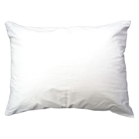 R & R Textile Pillow, Standard, 27x21 In., White X11300