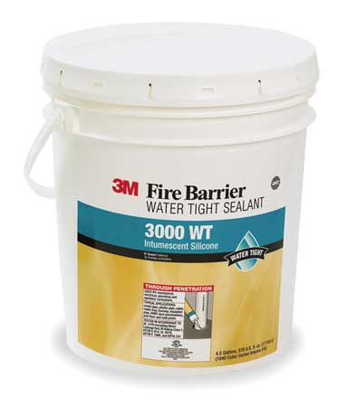 3M Fire Barrier Sealant, Gray, 4.5 gal 3000WT-4.5GAL