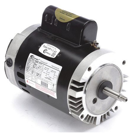 CENTURY Pool Pump Motor, Permanent Split Capacitor, 1 HP, 56J Frame, 3,450 Nameplate RPM B128