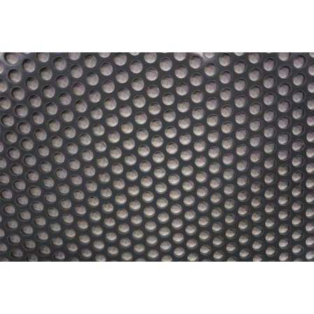 Zoro Select Gray PVC Perforated Sheet 32" L x 48" W x 0.250" Thick PP250500R688S-48X32