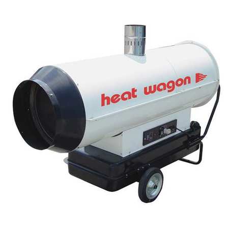 HEAT WAGON Oil Fired Torpedo Heater, 174,900 BtuH, 1,530 cfm, 27.7 gal HVF210