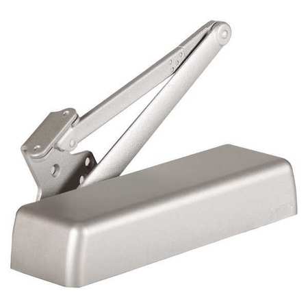 DORMAKABA Manual Hydraulic Stanley QDC 100 Door Closer Extra Heavy Duty Interior and Exterior, Silver QDC111R689