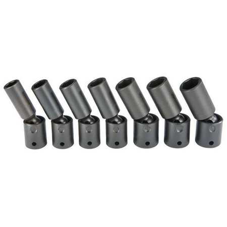 PROTO 1/2" Drive Deep Universal Impact Socket Set, 7 pcs J72147M