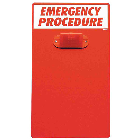 BRADY Emergency Procedure Clipboard CB326E