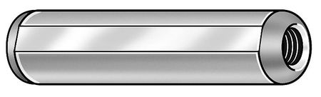 Zoro Select Dowel Pin, 1/2 In Dia, Overall Length: 2" Z1226