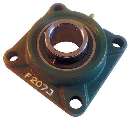 NTN Flange Bearing, 4-Bolt, Ball, 1-1/8" Bore UCF206-102D1