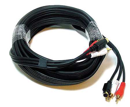 Monoprice RCA/S-Video Cable, Black, 6 ft. 127