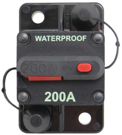 ZORO SELECT Automotive Circuit Breaker, 5RLT, 200A, 30V 5RLT1