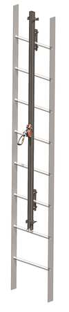 HONEYWELL MILLER Vertical Access Ladder System Kit, 50 ft, 310 lb Weight Capacity GA0050