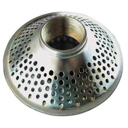 Zoro Select Suct Strainer, 12 Dia, 3 NPSM, Top Rnd Perf 5RWN1
