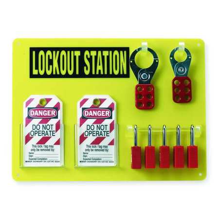 BRADY Lockout Station, Filled, 19 Components 51181