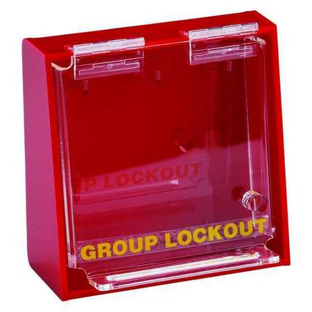 Brady Group Lockout Box, 3 Locks Max, Red LG003E