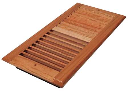Decor Grates Sidewall/Ceiling Register, 7.5 X 11.5, Lacquered Natural, Oak Wood WL610W-N