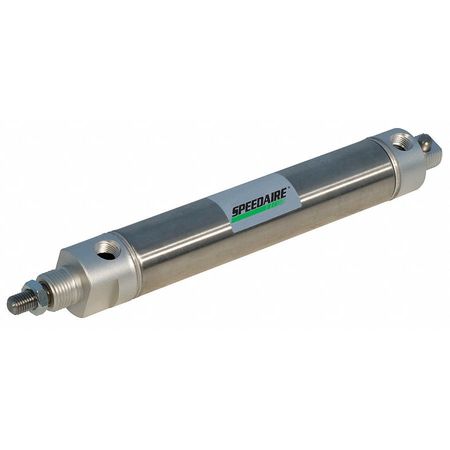 SPEEDAIRE Air Cylinder, 1 1/2 in Bore, 6 in Stroke, Round Body Double Acting 5ZEG0