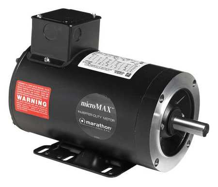 MARATHON MOTORS Vector Motor, 1.0 lb-ft, 1/3 HP, 230 V 056H17T2013