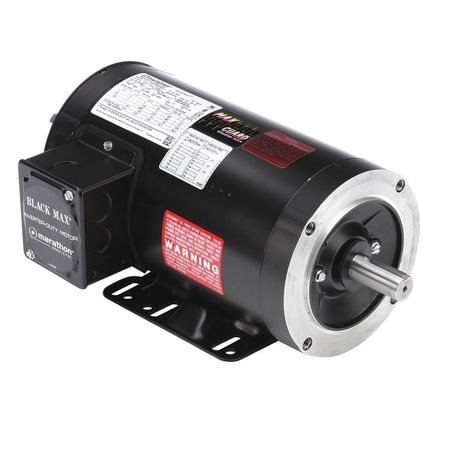 MARATHON MOTORS Vector Motor, 4.5 lb-ft, 1 HP, 230/460 V 145THTR5376