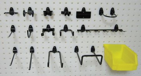 Zoro Select Pegboard Hook Assortment Kit, 26 Pc 5TPJ4