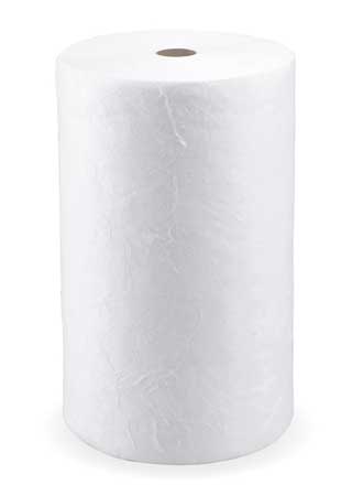 OIL-DRI Sorbents, 36 gal, 30 in x 150 ft, Oil, White, Polypropylene L90781