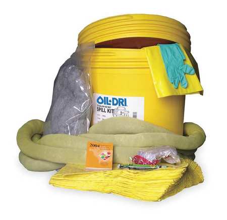 OIL-DRI Spill Kit, Chem/Hazmat, Yellow L90894