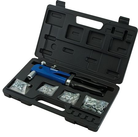 Zoro Select Rivet Nut Tool Kit, Steel/Aluminum, 52 pieces 5TUW2
