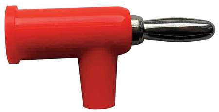 Zoro Select Banana Plug, 33VAC/70VDC, Red, PK10 5TXA2