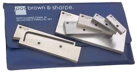 Tesa Brown & Sharpe Adjustable Parallel Set, 3/8 to 2-1/4" 599-673-20