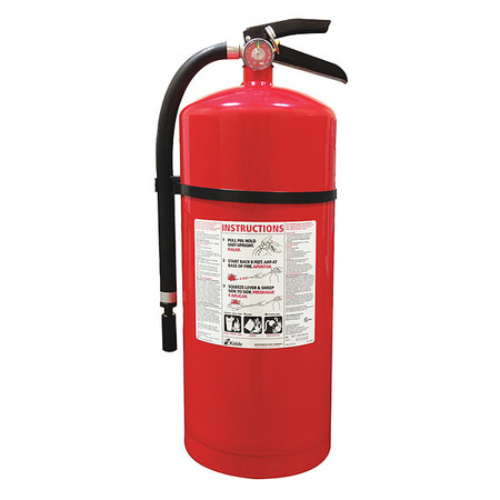 KIDDE Fire Extinguisher, Class ABC, UL Rating 6A:80B:C, Rechargeable, 20 lb capacity, 20 ft Range PRO20MP