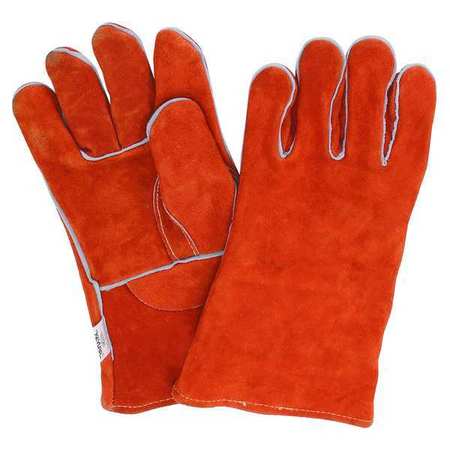 CONDOR Stick Welding Gloves, Cowhide Palm, M, PR 2MGC2