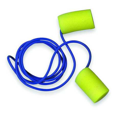 3M E-A-R Classic Disposable Corded Earplugs, Cylinder Shape, Yellow/Blue, 29 dB NRR, 200 Pairs/Box 11001