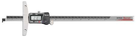 Starrett Electronic Depth Gage, 0 to 12 In 3753A-12/300